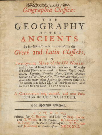 The Geography of the Ancients