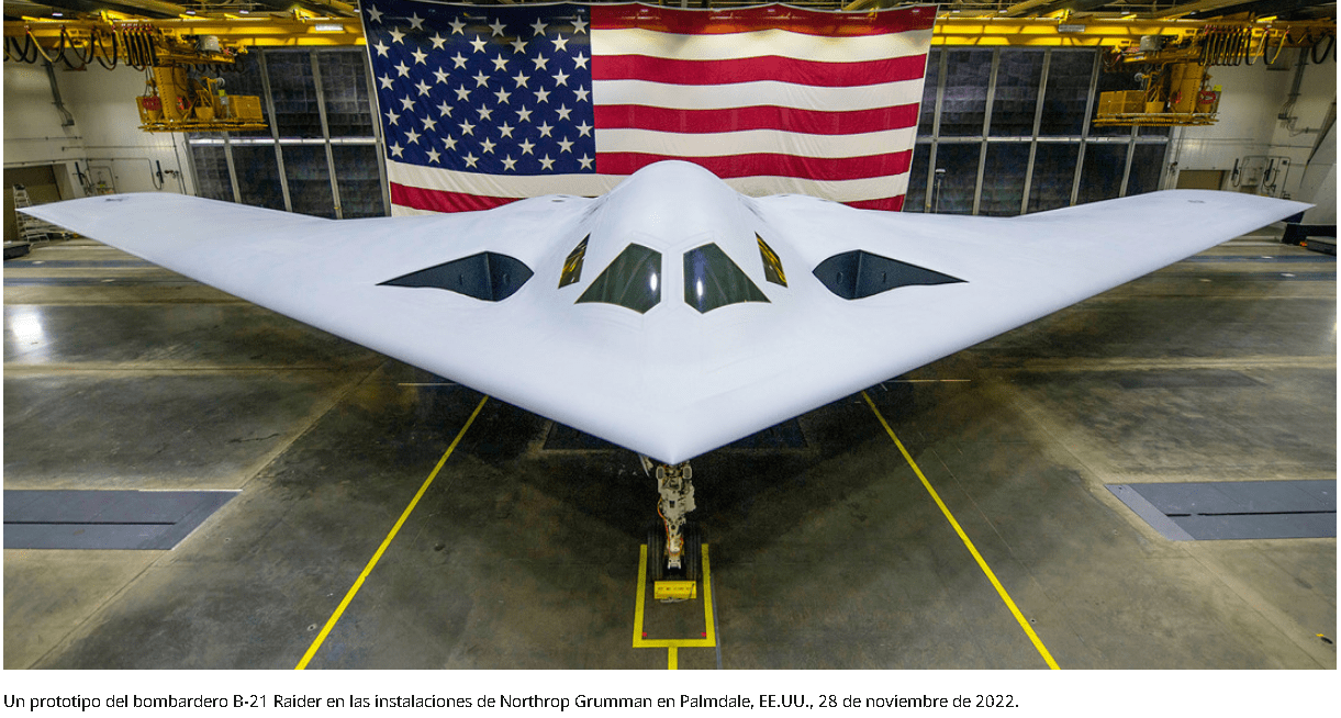 Bombardero estadounidense B-21 Raider completa su vuelo inaugural