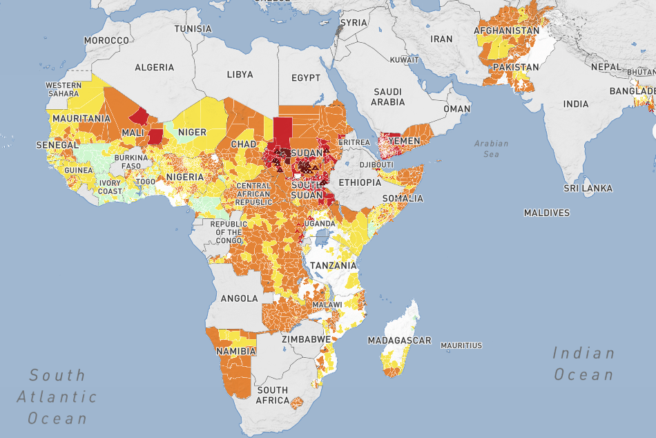 Hambre en el mundo. IPC Mapping Tool